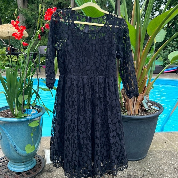 torrid Dresses & Skirts - Special Occasion Black Lace Dress- size 12